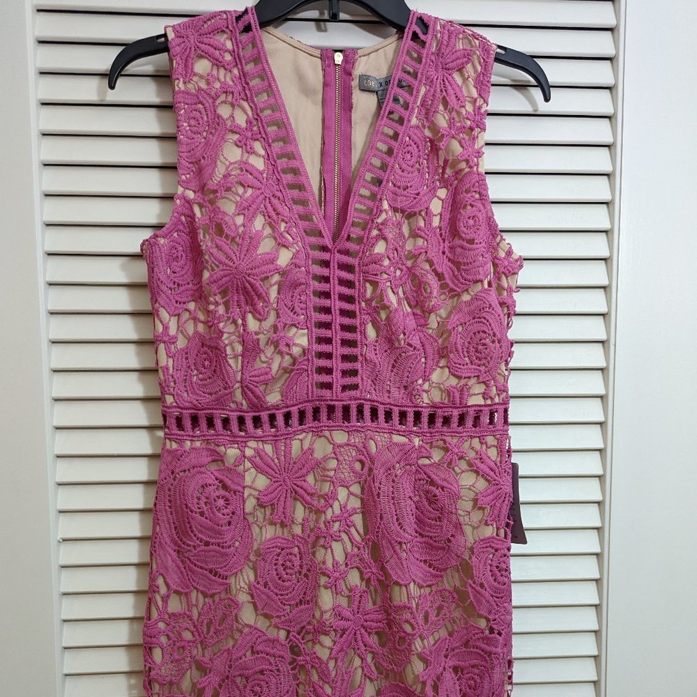 Love by Design Lace & Lattice Midi Dress